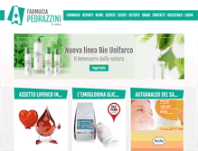 Tablet Screenshot of farmaciapedrazzini.com